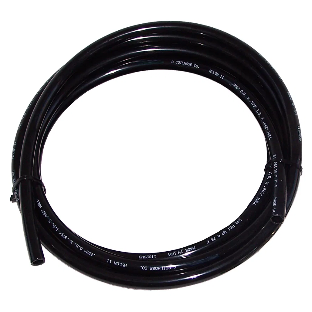 25012-1 – KLEINN AUTO Air Horn Tubing, 1/2 Inch Outer Diameter 12 Foot Black Nylon